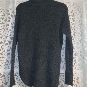 High Neck Grey Sweater